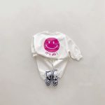 【80-120cm】セットアップ 女の子 スマイル プリント - 画像 (3)