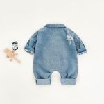 【66-90cm】ロンパース ベビー デニム ダメージ - 画像 (4)