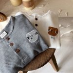 【80-130cm】スウェット 男の子 ワッフル 刺繍クルーネック - 画像 (3)