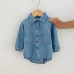 【66-100cm】長袖ロンパース ベビー  ベビー ゆったり シルエット - 画像 (7)