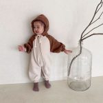 【66-90cm】オールインワン ベビー 帽子付き ファスナー - 画像 (6)