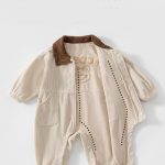 【66-90cm】ロンパース ベビー コーデュロイ クマ - 画像 (6)