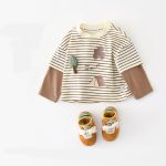 【73-120cm】Tシャツ 男の子 レイヤード ボーダー - 画像 (5)