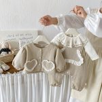 【66-90cm】アウターorサロペット ベビー 可愛い ハート - 画像 (7)