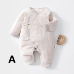 【52-66cm】ロンパース ベビー ナチュラル 防寒 - 画像 (3)