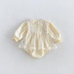 【66-90cm】ロンパース ベビー レース メッシュ - 画像 (3)
