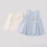 【73-100cm】ワンピース＆ブラウス 女の子 可愛い リボン - 画像 (6)