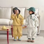 【80-150cm】セットアップ キッズ カジュアル ゆったり - 画像 (6)