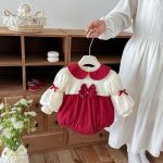 【66-90cm】ロンパース ベビー カラーバリ 蝶結び - 画像 (7)