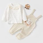 【66-90cm】サロペット&シャツ ベビー キュート ウサギ - 画像 (4)