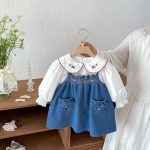 【73-110cm】ワンピース 女の子 デニム ポケット付き - 画像 (9)