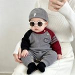 【66-90cm】ロンパース ベビー カラーバリ ドッグ柄 - 画像 (14)