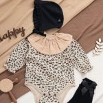 【59-80cm】ロンパース ベビー ヒョウ柄 柔らか - 画像 (3)