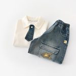 【73-120cm】トップス 男の子 ネクタイ付き おしゃれ - 画像 (10)