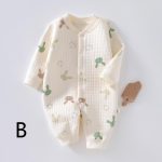 【66-90cm】ロンパース ベビー 暖かい シンプル - 画像 (4)