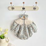 【66-90cm】ロンパース ベビー 花柄 プリンセス - 画像 (4)