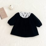 【73-120cm】ワンピース 女の子 パフスリーブ レース - 画像 (4)