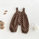 【66-90cm】セットアップ ベビー チェック パフスリープ - 画像 (4)