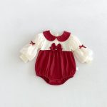 【66-90cm】ロンパース ベビー カラーバリ 蝶結び - 画像 (5)