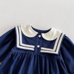【66-90cm】ロンパース ベビー セーラー 韓国風 - 画像 (10)