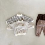 【73-100cm】トップスorパンツ ベビー クマ柄 ボーダー 無地 - 画像 (6)