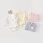 【52-66cm】ロンパース ベビー 可愛い ドッグロゴ