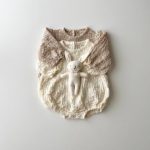 【66-90cm】ロンパース ベビー ナチュラル しわ生地 - 画像 (9)