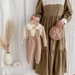 【66-90cm】セットアップ ベビー ワッフル ボーダー - 画像 (15)