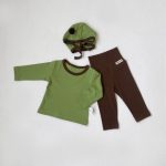 【66-90cm】トップス＆レギンス ベビー 配色 カジュアル - 画像 (9)