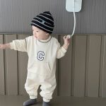 【66-90cm】オールインワン ベビー Cロゴ ポケット付き