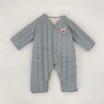 【66-90cm】ロンパース ベビー くま刺繍 中綿 防寒 - 画像 (18)