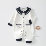 【66-90cm】ロンパース ベビー ペット柄 セーラー - 画像 (5)