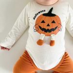 【66-90cm】ロンパース ベビー ハロウィン かぼちゃ柄 可愛い - 画像 (11)