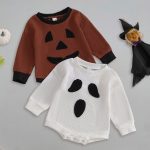 【60-90cm】ロンパース ベビー ハロウィン ワッフル - 画像 (2)