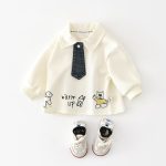 【73-120cm】トップス 男の子 ネクタイ付き おしゃれ - 画像 (2)