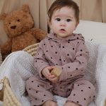 【66-90cm】ロンパース ベビー ウサギ ドット - 画像 (9)