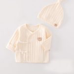 【52-59cm】トップス ベビー クマリブ 無地 - 画像 (3)