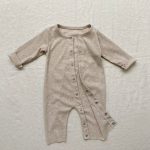【66-90cm】ロンパースorオールインワンor帽子 ベビー ナチュラル 無地 ウサギ - 画像 (7)