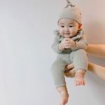 【予約販売】【66-90cm】ロンパース ベビー フリル ドット柄 - 画像 (8)