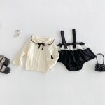 【66-90cm】トップスorサロペット ベビー フリル - 画像 (4)