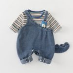 【73-100cm】サロペット+トップス ベビー 恐竜柄 かわいい - 画像 (7)