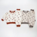 【90-140cm】セットアップ キッズ 配色 男女兼用 - 画像 (4)