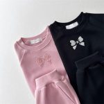 【80-130cm】セットアップ 女の子 蝶結び ゆったり - 画像 (9)