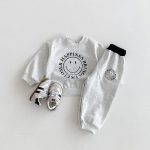 【80-130cm】セットアップ 女の子 スマイル プリント - 画像 (10)