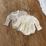 【66-90cm】ロンパース ベビー レース襟 プリンセス - 画像 (2)