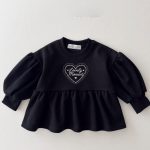 【90-150cm】トップス 女の子 英字 刺繡 スウィート - 画像 (4)