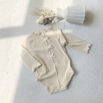【66-90cm】ロンパース ベビー 韓国風 リボン付き - 画像 (14)