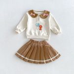 【73-100cm】トップス＆スカート 女の子 可愛い フラワー - 画像 (12)