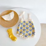 【66-100cm】カーディガンorロンパース ベビー ひまわり柄 ニット - 画像 (9)