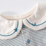 【59-90cm】ロンパース ベビー セーラー ボーダー - 画像 (6)